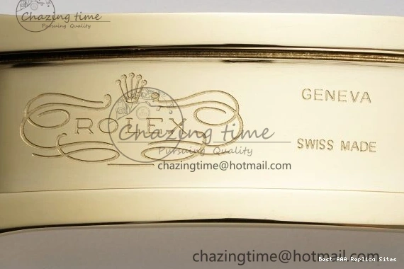 AAA Replica Watches 904L A2836 Green Gain Bracelet EasyMatch YG on V Roman 40 JDF DayDate Dial Markers Weight Steel 1822 President 0109